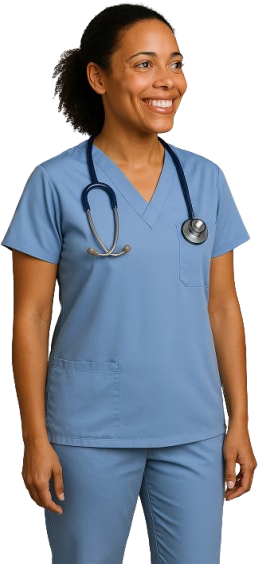 Smiling nurse practitioner